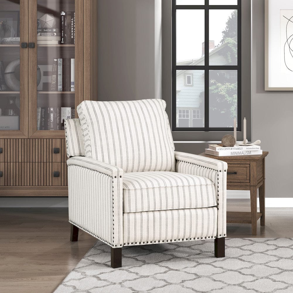 Homelegance  - Landrum Push Back Reclining Chair in beige & gray - 9257-1  view 9