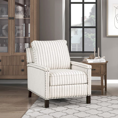Homelegance  - Landrum Push Back Reclining Chair in beige & gray - 9257-1  view 9