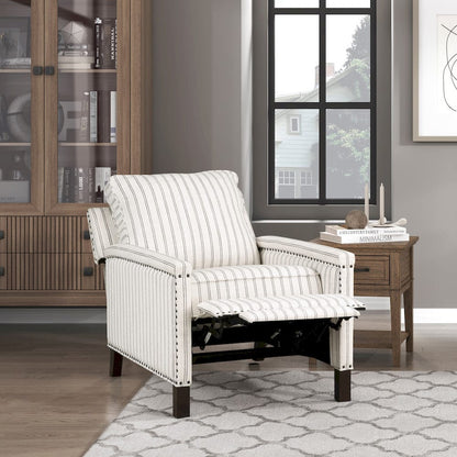 Homelegance  - Landrum Push Back Reclining Chair in beige & gray - 9257-1  view 10
