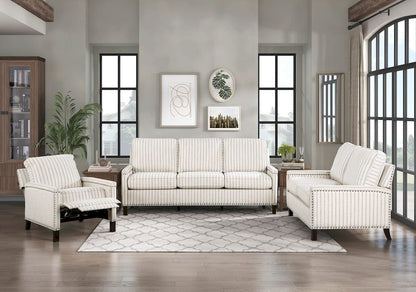 Homelegance  - Landrum Push Back Reclining Chair in beige & gray - 9257-1  view 11