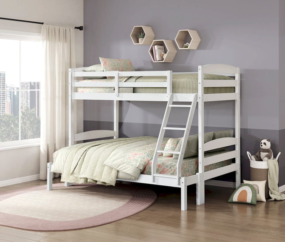 Homelegance  - Lani Twin/Full Bunk Bed - B2022WHTF-1  view 5