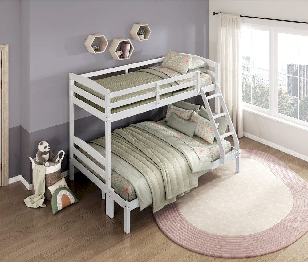 Homelegance  - Lani Twin/Full Bunk Bed - B2022WHTF-1  view 7