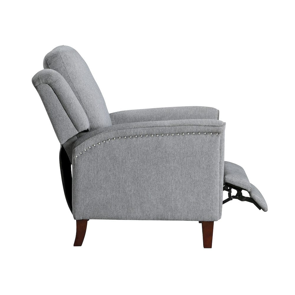 Homelegance  - Lansing Push Back Reclining Chair in Gray - 9657GY-1PB  view 4
