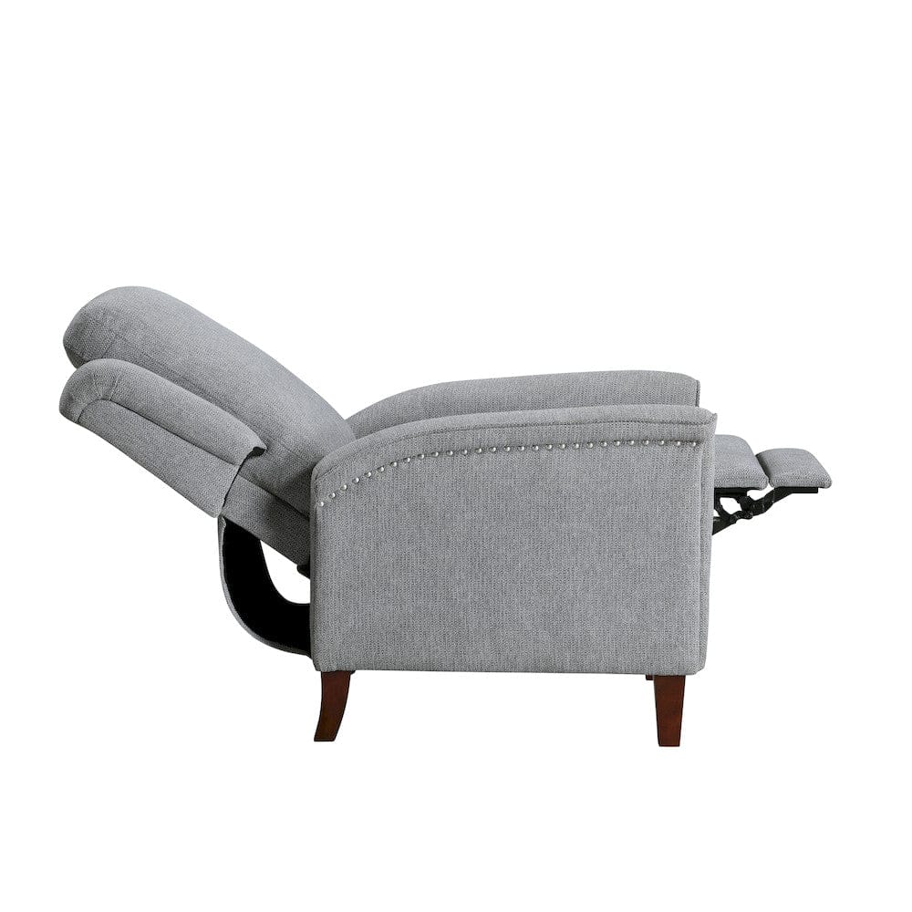 Homelegance  - Lansing Push Back Reclining Chair in Gray - 9657GY-1PB  view 5