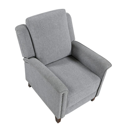 Homelegance  - Lansing Push Back Reclining Chair in Gray - 9657GY-1PB  view 9