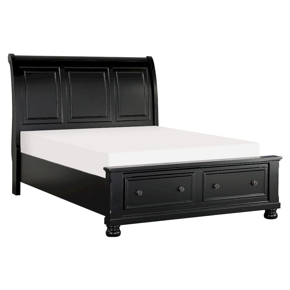Homelegance  - Laurelin California King Sleigh Platform Bed W/ Footboard Storage - 1714KBK-1CKx  view 1