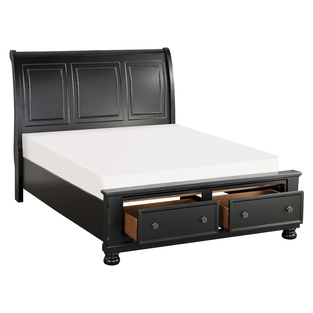 Homelegance  - Laurelin California King Sleigh Platform Bed W/ Footboard Storage - 1714KBK-1CKx  view 2