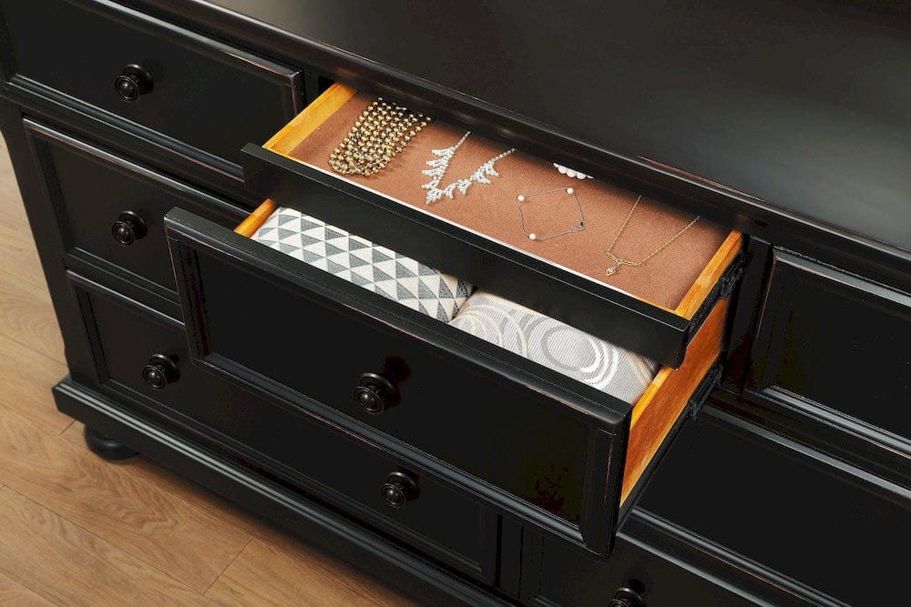 Homelegance  - Laurelin Dresser, Hidden Drawer - 1714BK-5  view 6