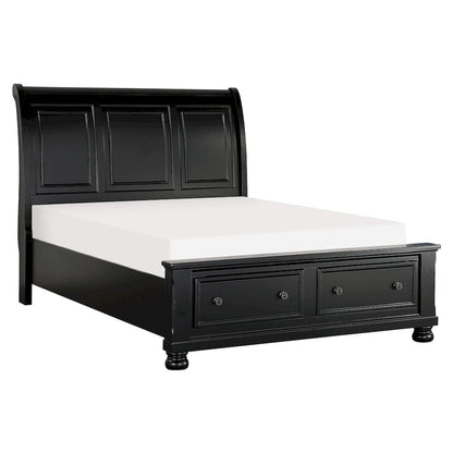 Homelegance  - Laurelin Eastern King Sleigh Platform Bed W/ Footboard Storage - 1714KBK-1EKx  view 1