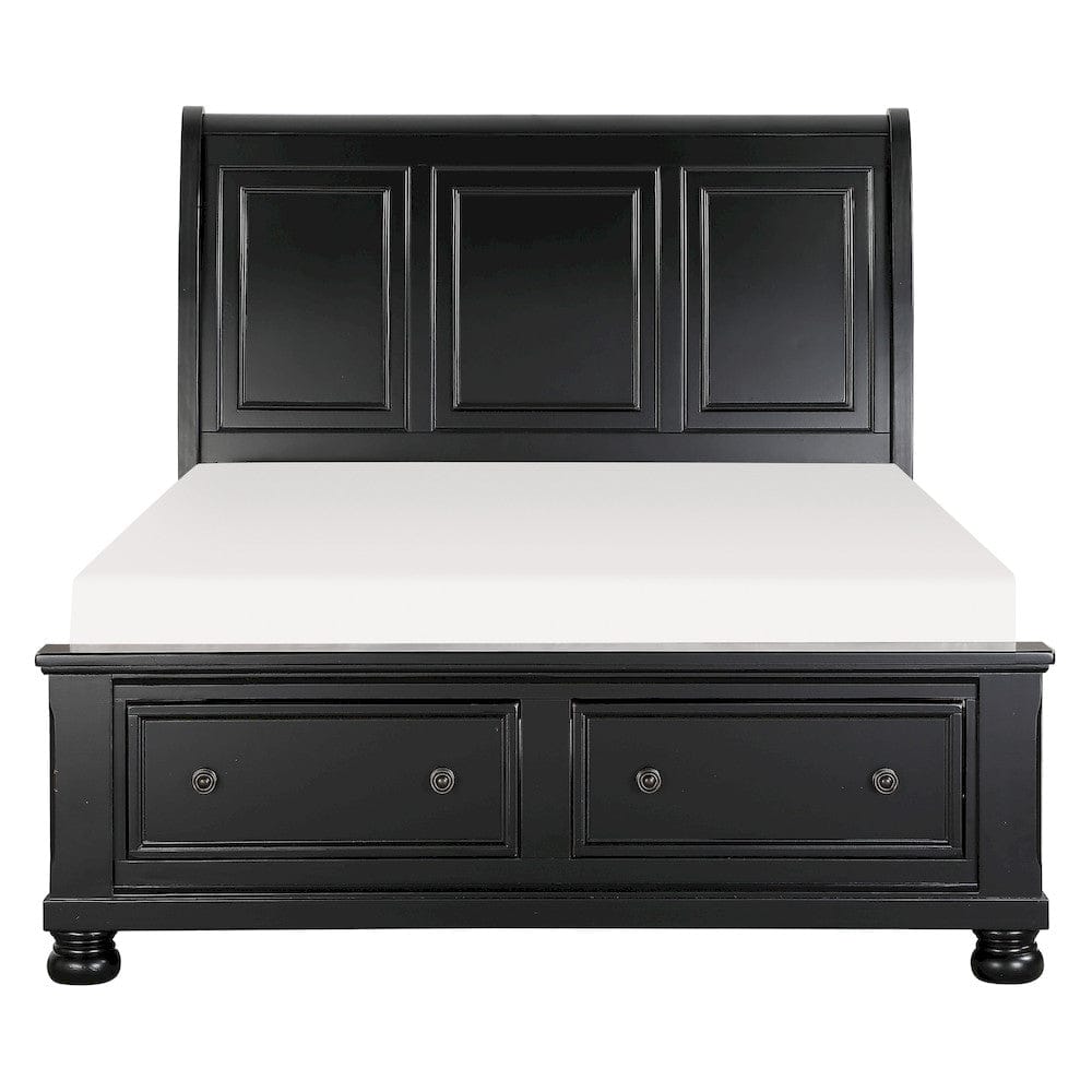 Homelegance  - Laurelin Eastern King Sleigh Platform Bed W/ Footboard Storage - 1714KBK-1EKx  view 4