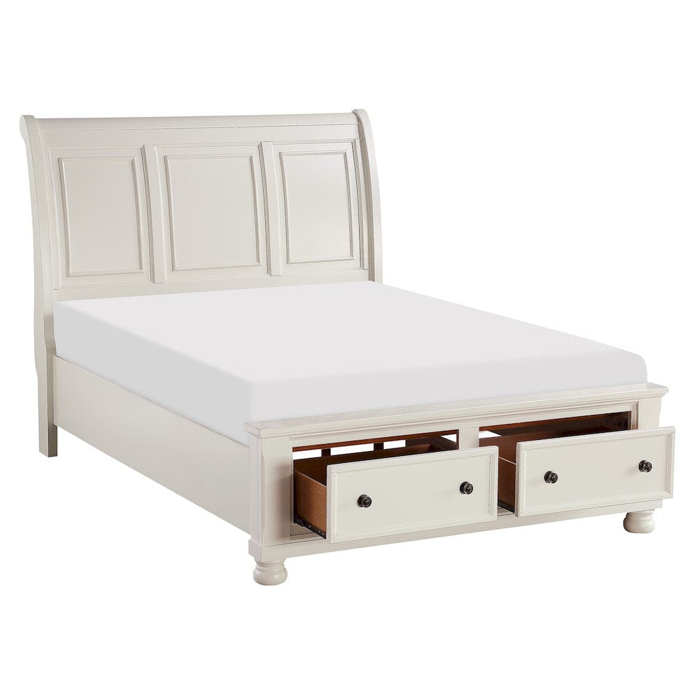 Homelegance  - Laurelin Eastern King Sleigh Platform Bed W/ Footboard Storage - 1714KW-1EKx  view 3