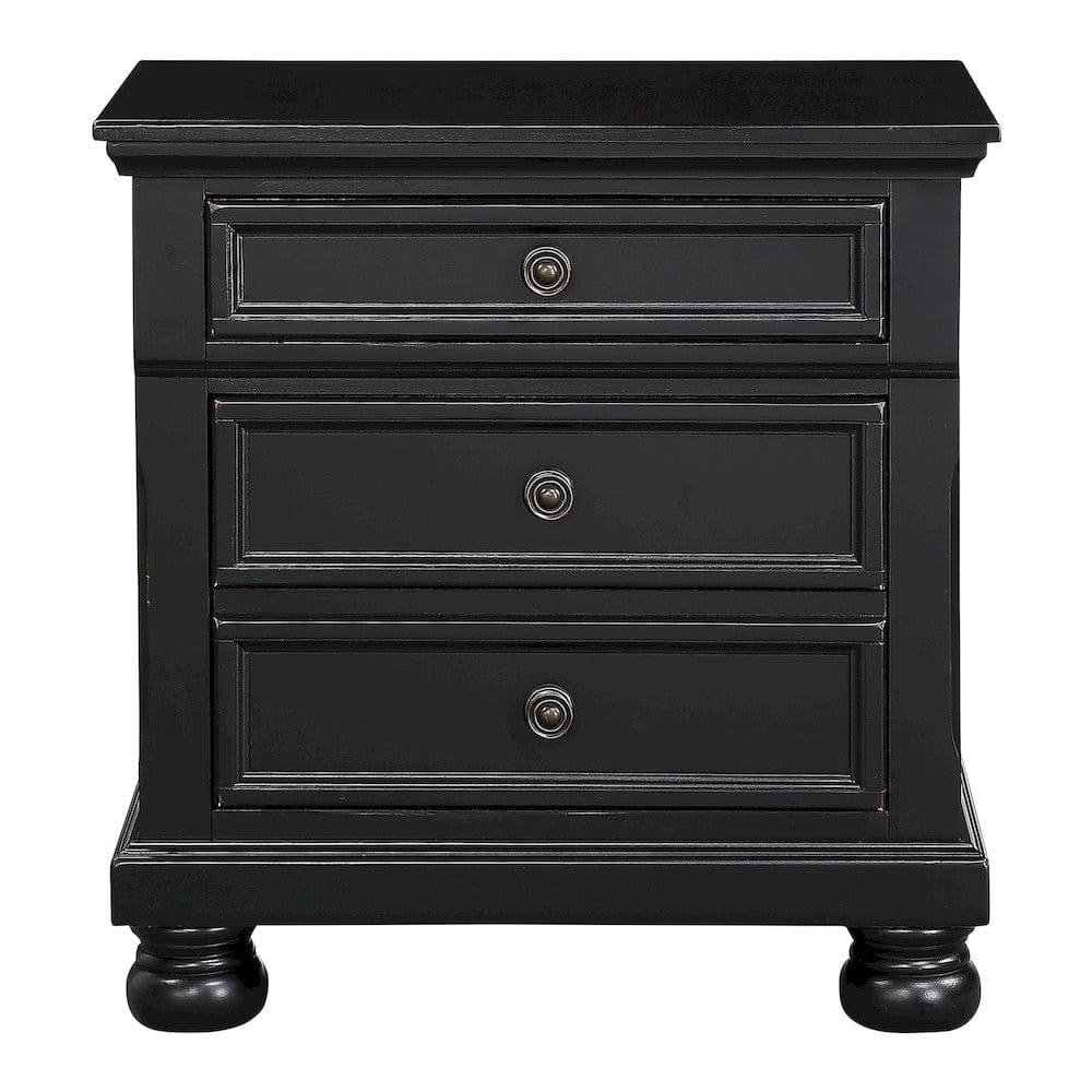 Homelegance  - Laurelin Night Stand, Hidden Drawer - 1714BK-4  view 1