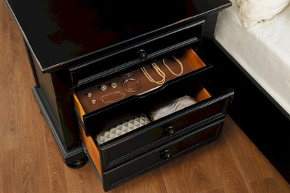 Homelegance  - Laurelin Night Stand, Hidden Drawer - 1714BK-4  view 3