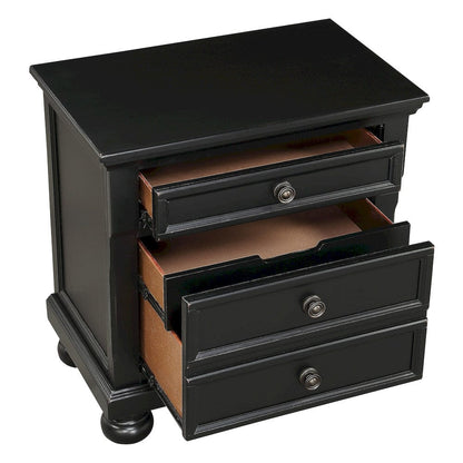 Homelegance  - Laurelin Night Stand, Hidden Drawer - 1714BK-4  view 6