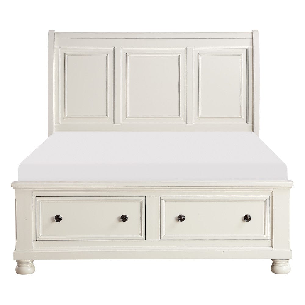 Homelegance  - Laurelin Queen Sleigh Platform Bed W/ Footboard Storage - 1714W-1x  view 4