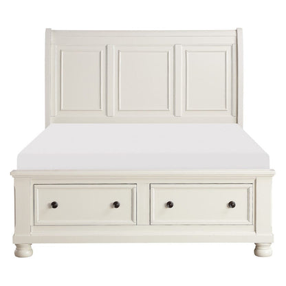 Homelegance  - Laurelin Queen Sleigh Platform Bed W/ Footboard Storage - 1714W-1x  view 4