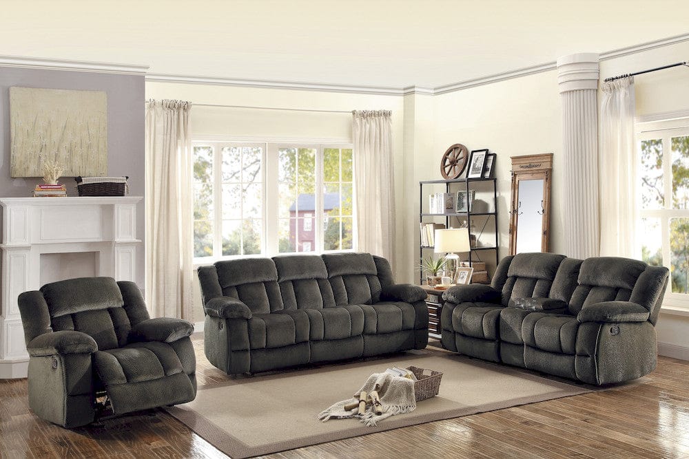 Homelegance  - Laurelton Double Glider Reclining Love Seat W/ Center Console in chocolate - 9636-2  view 6