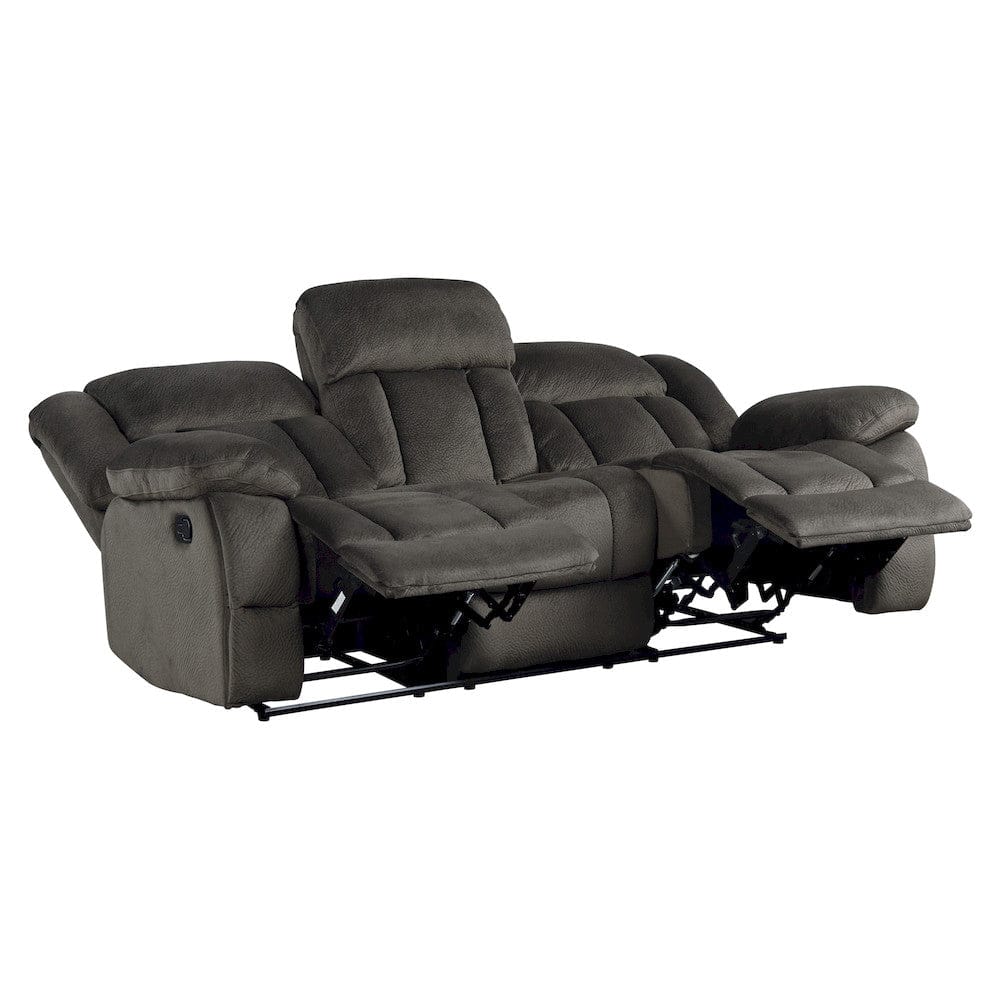 Homelegance  - Laurelton Double Reclining Sofa in chocolate - 9636-3  view 2