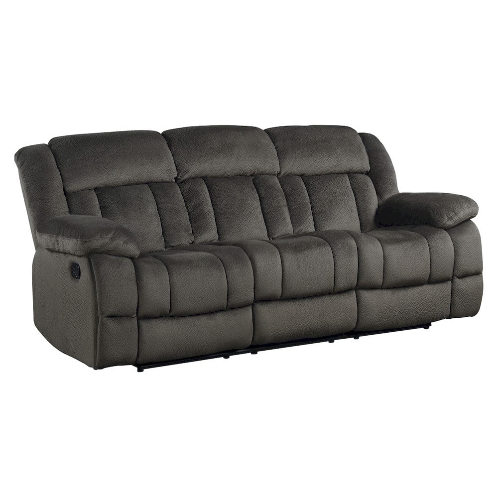 Homelegance  - Laurelton Double Reclining Sofa in chocolate - 9636-3  view 3