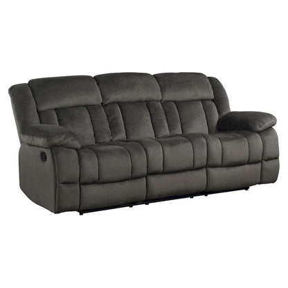Homelegance  - Laurelton Double Reclining Sofa in chocolate - 9636-3  view 3
