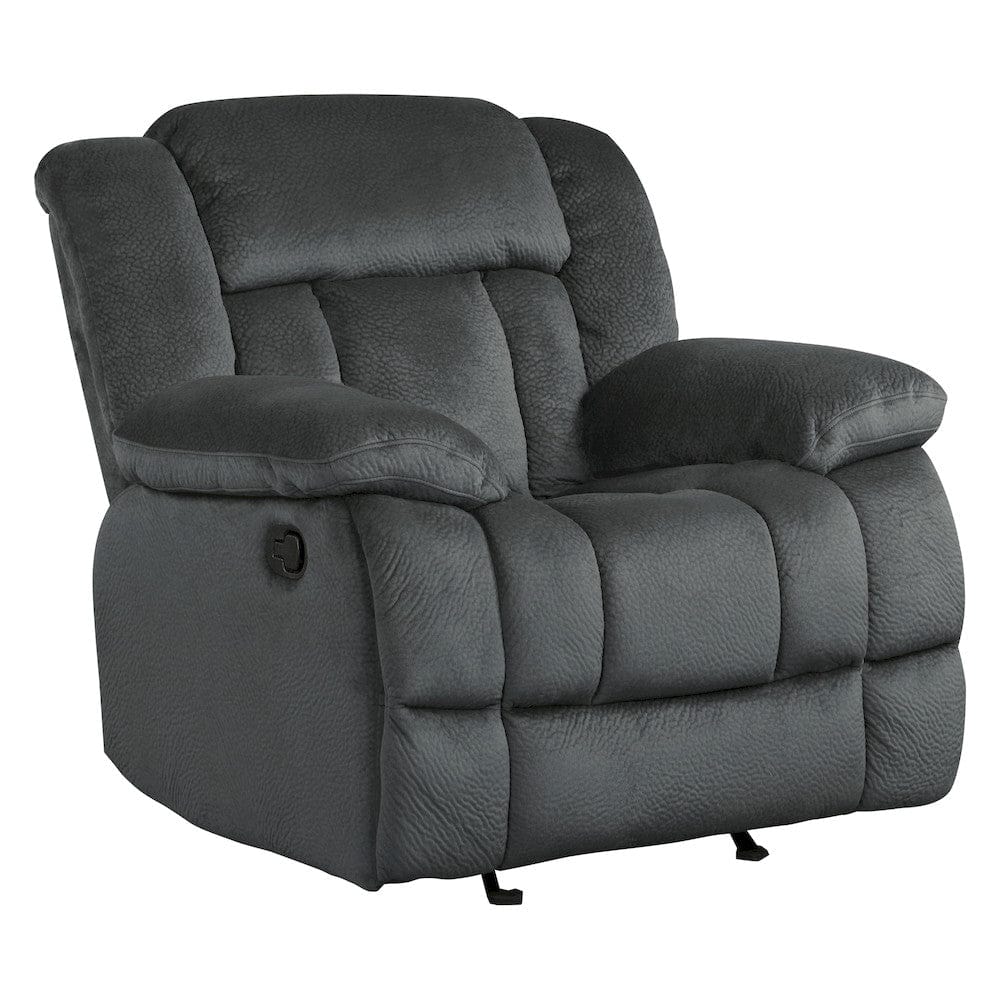 Homelegance  - Laurelton Glider Reclining Chair in Charcoal - 9636CC-1  view 1