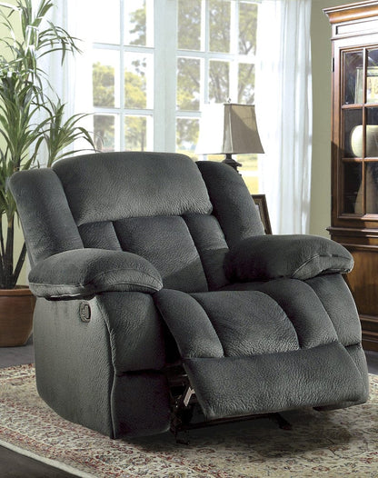Homelegance  - Laurelton Glider Reclining Chair in Charcoal - 9636CC-1  view 2