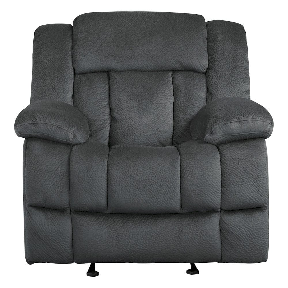 Homelegance  - Laurelton Glider Reclining Chair in Charcoal - 9636CC-1  view 3