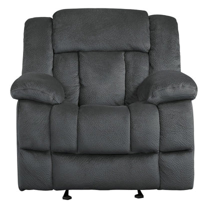Homelegance  - Laurelton Glider Reclining Chair in Charcoal - 9636CC-1  view 3