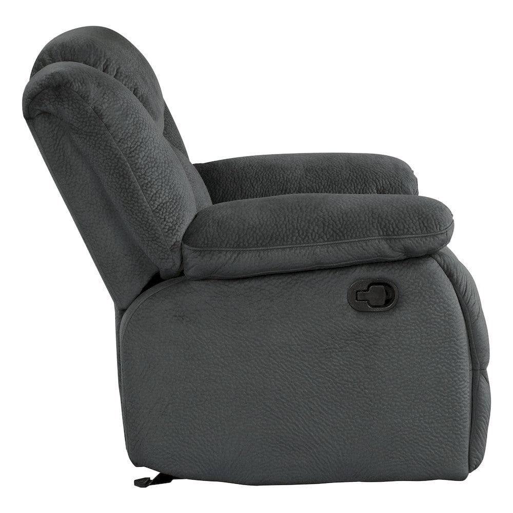 Homelegance  - Laurelton Glider Reclining Chair in Charcoal - 9636CC-1  view 4