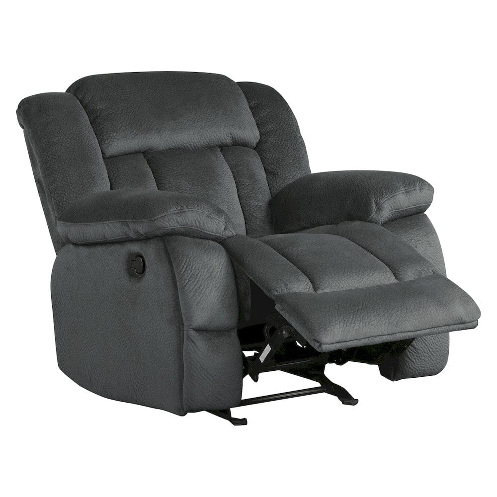 Homelegance  - Laurelton Glider Reclining Chair in Charcoal - 9636CC-1  view 5