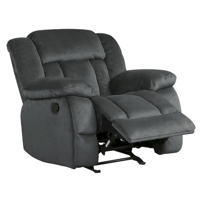 Homelegance  - Laurelton Glider Reclining Chair in Charcoal - 9636CC-1  view 5