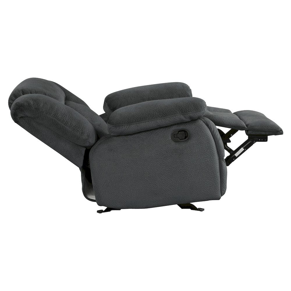 Homelegance  - Laurelton Glider Reclining Chair in Charcoal - 9636CC-1  view 6