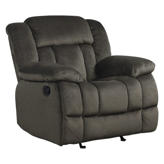 Homelegance  - Laurelton Glider Reclining Chair in chocolate - 9636-1  view 1