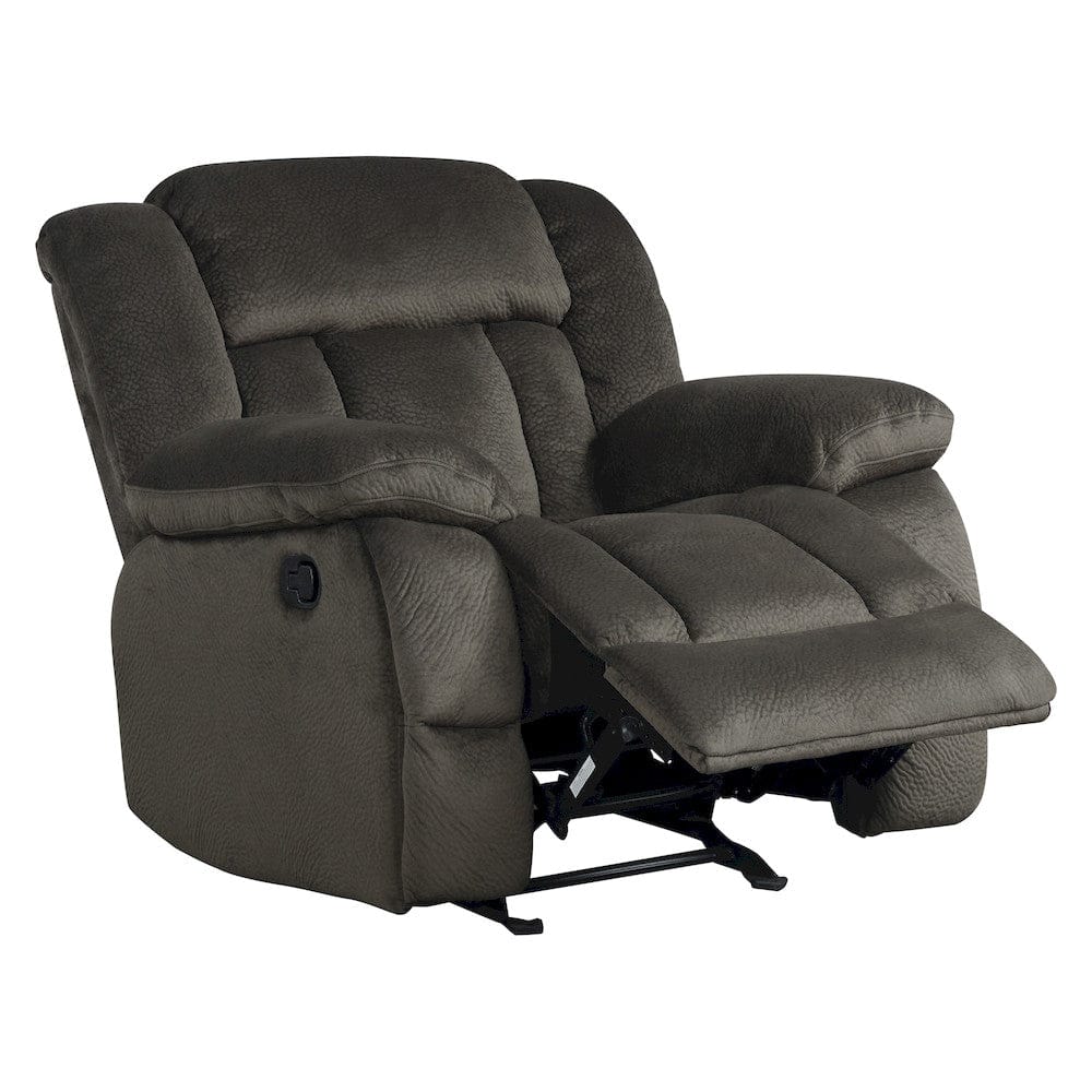 Homelegance  - Laurelton Glider Reclining Chair in chocolate - 9636-1  view 5