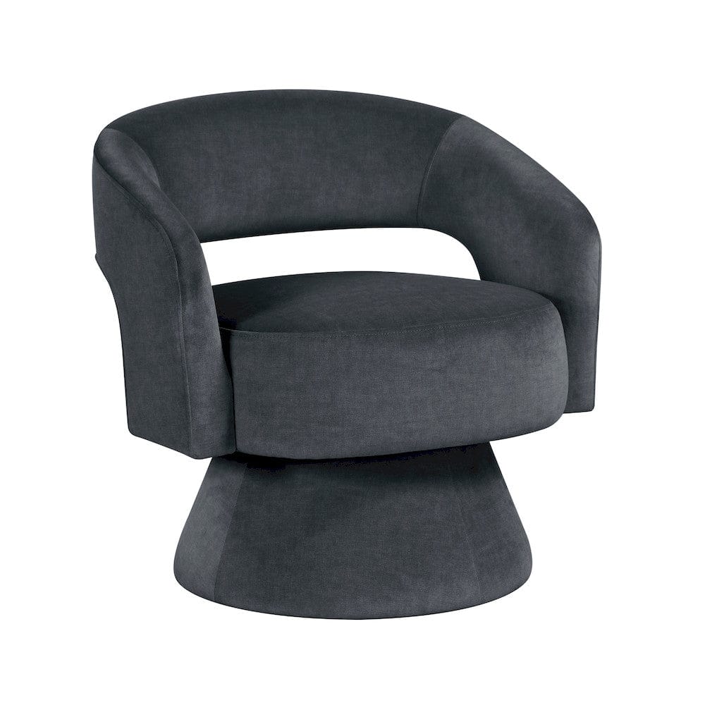 Homelegance  - Lavon Swivel Chair in Dark gray - 1003DGY-1  view 2