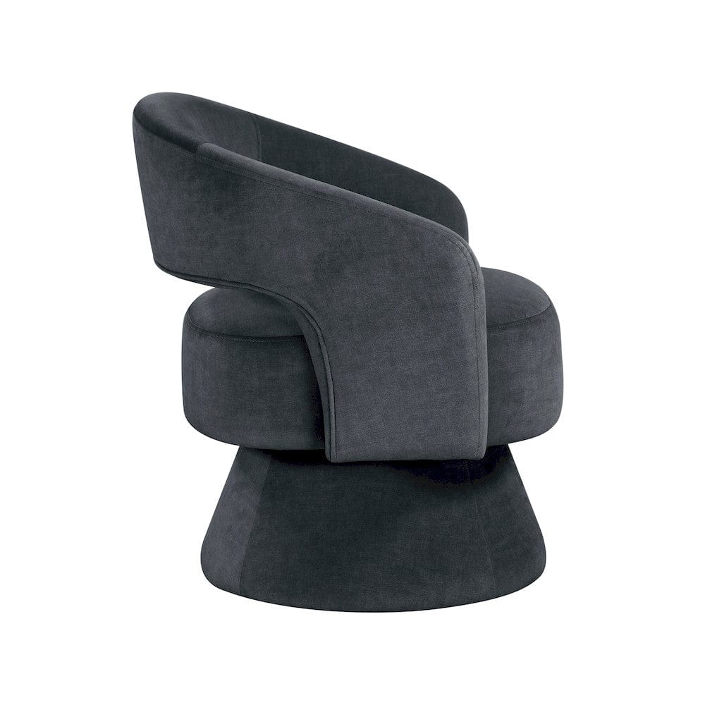 Homelegance  - Lavon Swivel Chair in Dark gray - 1003DGY-1  view 3