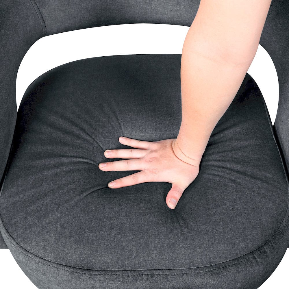 Homelegance  - Lavon Swivel Chair in Dark gray - 1003DGY-1  view 6