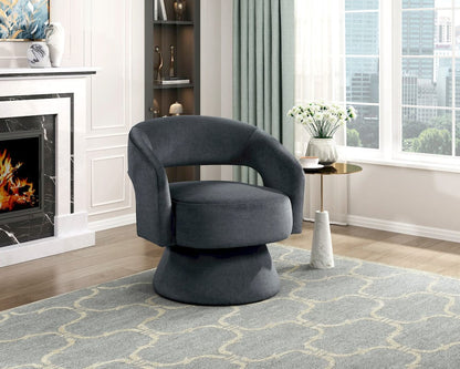Homelegance  - Lavon Swivel Chair in Dark gray - 1003DGY-1  view 7