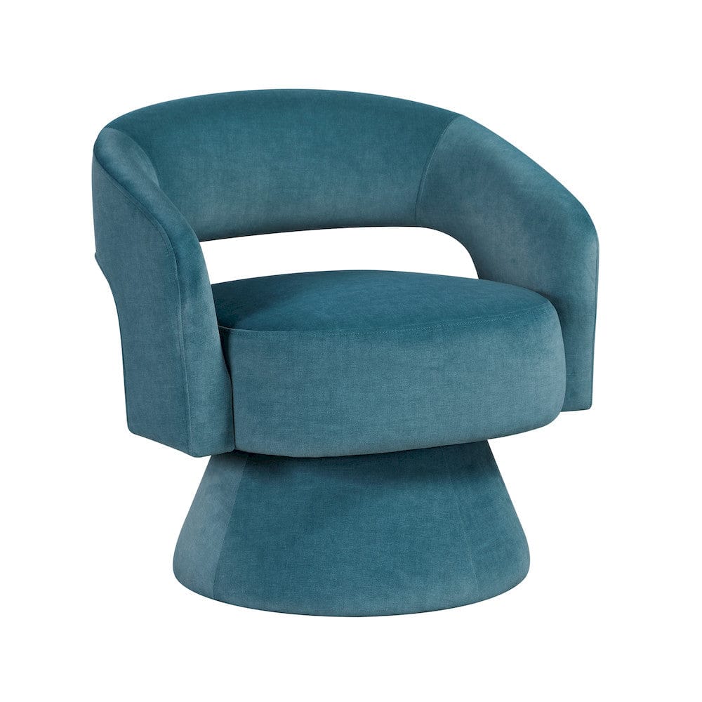 Homelegance  - Lavon Swivel Chair in Dark Teal - 1003DTL-1  view 1