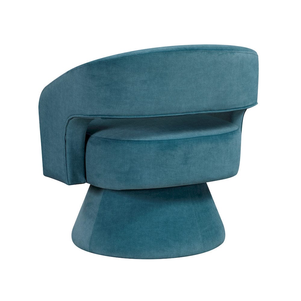 Homelegance  - Lavon Swivel Chair in Dark Teal - 1003DTL-1  view 5