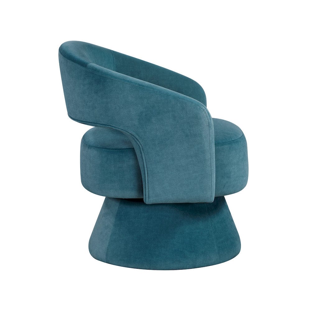 Homelegance  - Lavon Swivel Chair in Dark Teal - 1003DTL-1  view 7