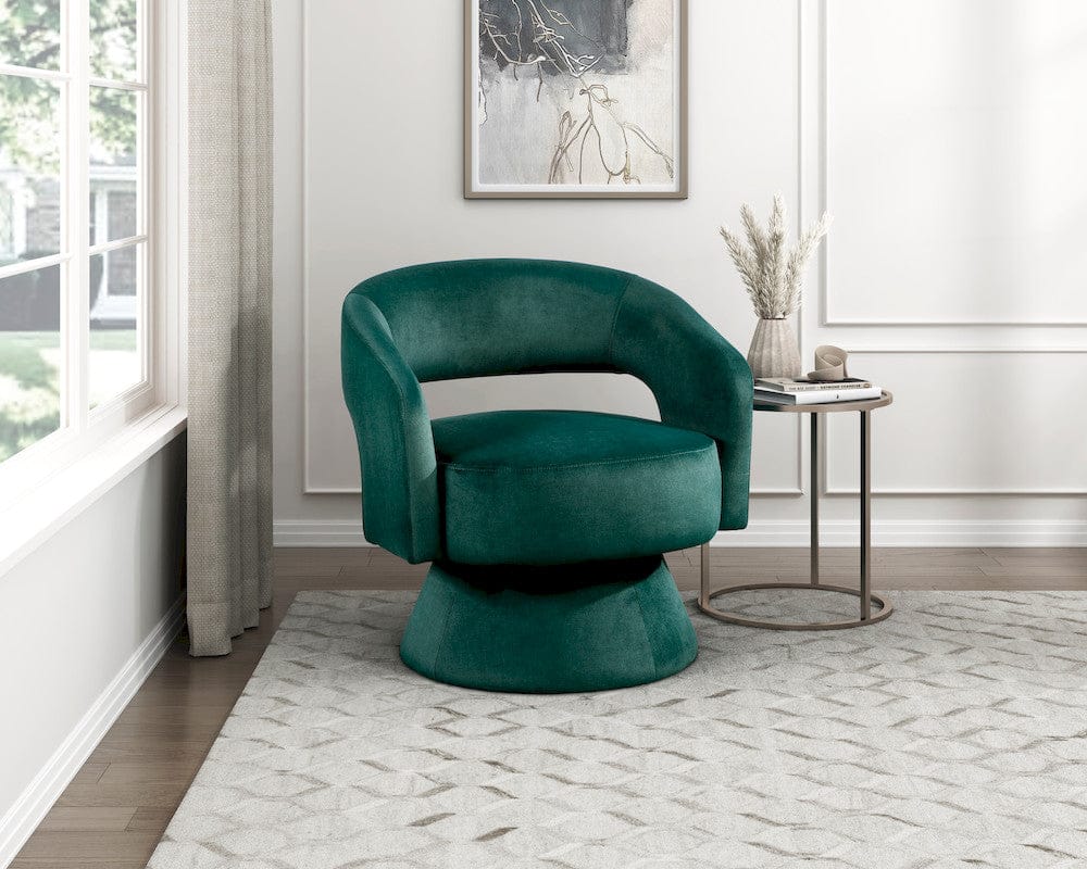 Homelegance  - Lavon Swivel Chair in Green - 1003GRN-1  view 7