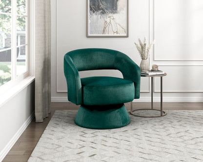 Homelegance  - Lavon Swivel Chair in Green - 1003GRN-1  view 7