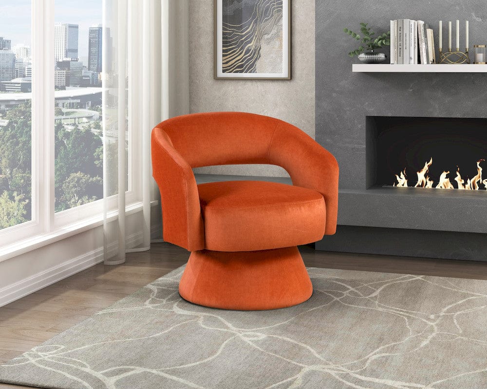 Homelegance  - Lavon Swivel Chair in Orange - 1003RNG-1  view 8