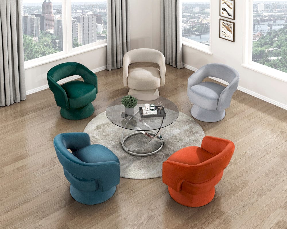 Homelegance  - Lavon Swivel Chair in Orange - 1003RNG-1  view 9