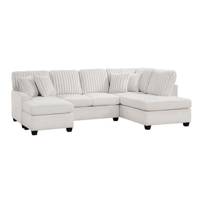 Homelegance  - Lawson 2-Piece Sectional W/ Chaise in Taupe - 8470TPEx23LCRC  view 1
