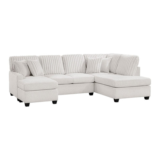 Homelegance  - Lawson 2-Piece Sectional W/ Chaise in Taupe - 8470TPEx23LCRC  view 1