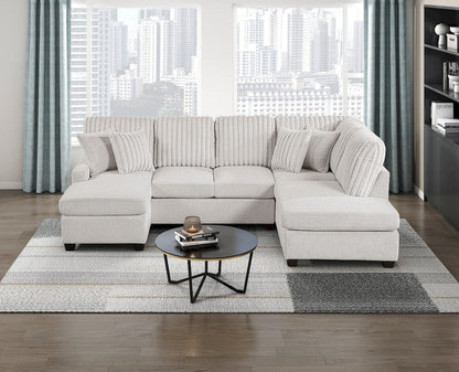 Homelegance  - Lawson 2-Piece Sectional W/ Chaise in Taupe - 8470TPEx23LCRC  view 12