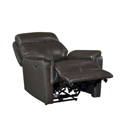 Homelegance  - Leif Power Reclining Chair in Dark brown - 8459DBR-1PW  view 6