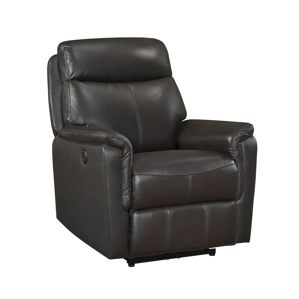 Homelegance  - Leif Power Reclining Chair in Dark brown - 8459DBR-1PW  view 10